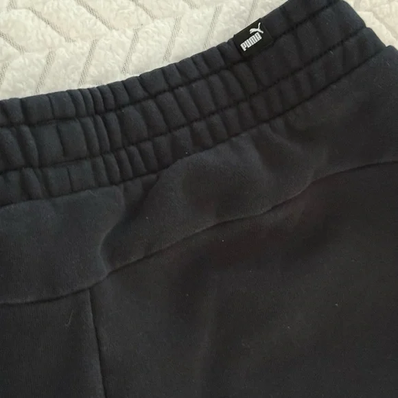 Puma Black Sweatpants with White Branding - Picture 7 of 8